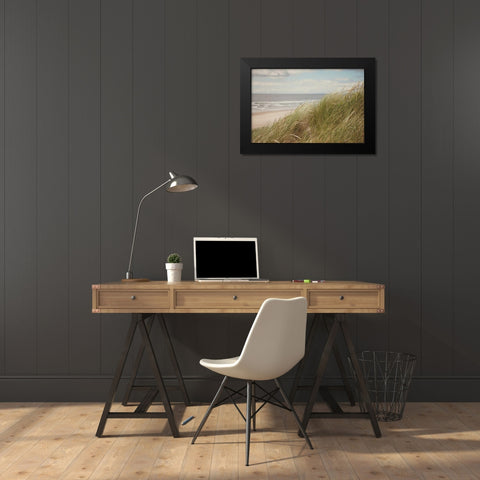 Beach Grass I Black Modern Wood Framed Art Print by Suchocki, Irene