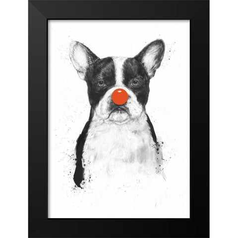 Iâ€™m Not Your Clown Black Modern Wood Framed Art Print by Solti, Balazs