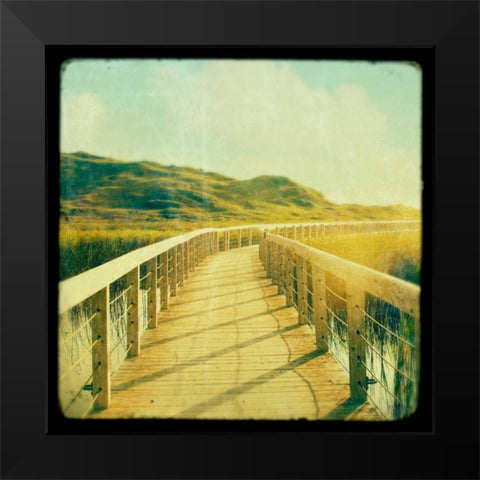 Start Where You Are Black Modern Wood Framed Art Print by Suchocki, Irene