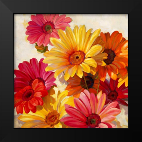 Daisies for Spring Black Modern Wood Framed Art Print by Styles, Emma