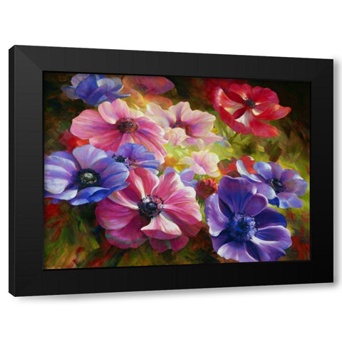 Precious Jewels Black Modern Wood Framed Art Print by Styles, Emma