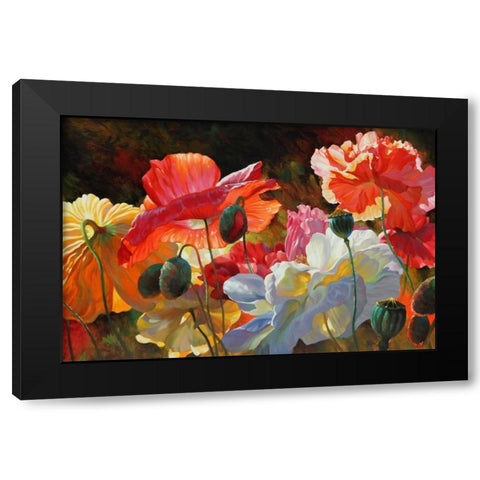 Summer Radiance Black Modern Wood Framed Art Print by Styles, Emma