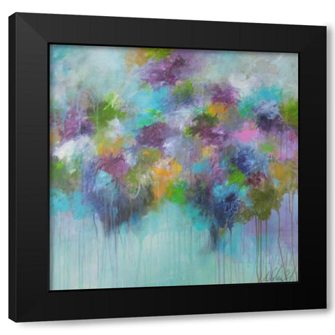 DonÃ¢â‚¬â„¢t Hold Back The Feeling Black Modern Wood Framed Art Print with Double Matting by Schueler, Anna