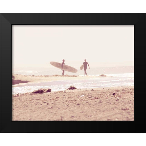 Board Meeting Black Modern Wood Framed Art Print by Soffia, Myan