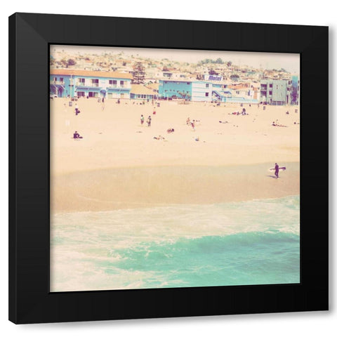 Motel Black Modern Wood Framed Art Print with Double Matting by Soffia, Myan
