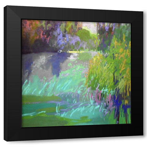 Flowing Through Black Modern Wood Framed Art Print with Double Matting by Schmidt, Jane