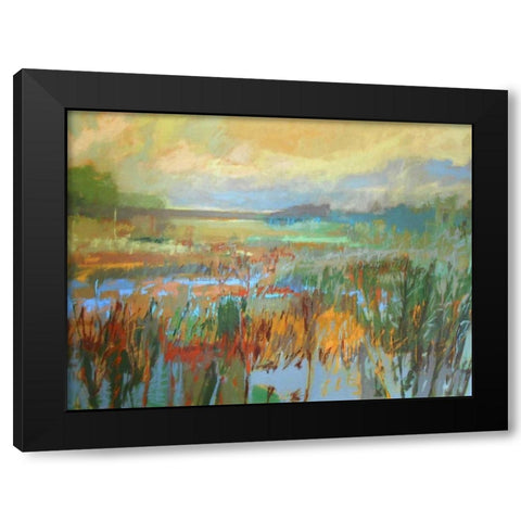 Marsh in May Black Modern Wood Framed Art Print with Double Matting by Schmidt, Jane