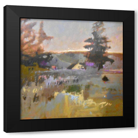 Pastoral IX Black Modern Wood Framed Art Print with Double Matting by Schmidt, Jane