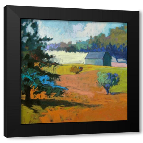 Paysage Cinq Black Modern Wood Framed Art Print by Schmidt, Jane