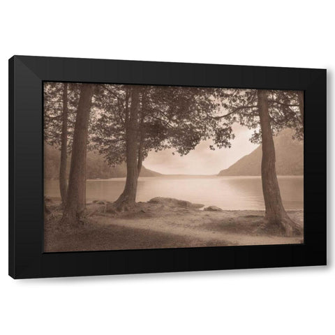 By the Lake Black Modern Wood Framed Art Print by Svibilsky, Igor