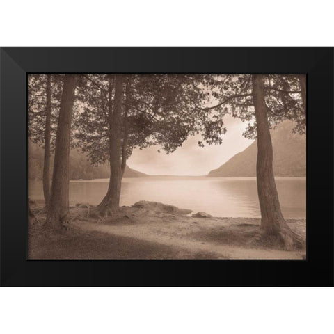 By the Lake Black Modern Wood Framed Art Print by Svibilsky, Igor