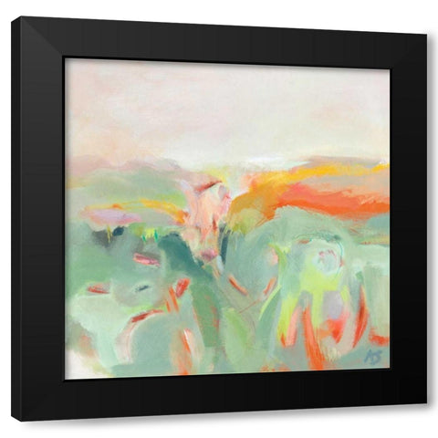 Confetti Fields Black Modern Wood Framed Art Print by Sheridan, Alice