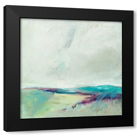 Crossing Spaces Black Modern Wood Framed Art Print by Sheridan, Alice