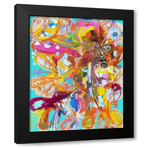 The Gardener Black Modern Wood Framed Art Print by Siegmann, Sofie