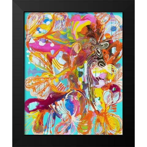 The Gardener Black Modern Wood Framed Art Print by Siegmann, Sofie
