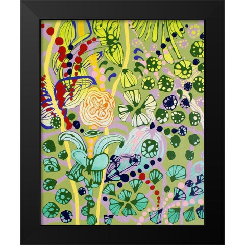 Her Well Trained Arms Black Modern Wood Framed Art Print by Siegmann, Sofie