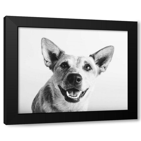 Irma Black Modern Wood Framed Art Print with Double Matting by Sabo, Susan