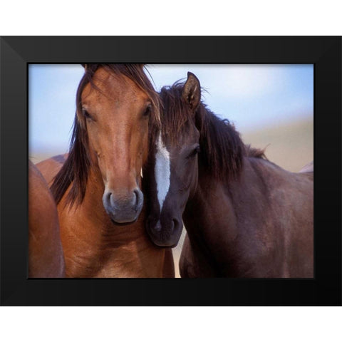 Lovers Black Modern Wood Framed Art Print by Stromberg, Tony