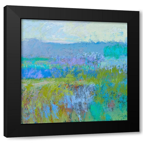 Color Field 41 Black Modern Wood Framed Art Print by Schmidt, Jane