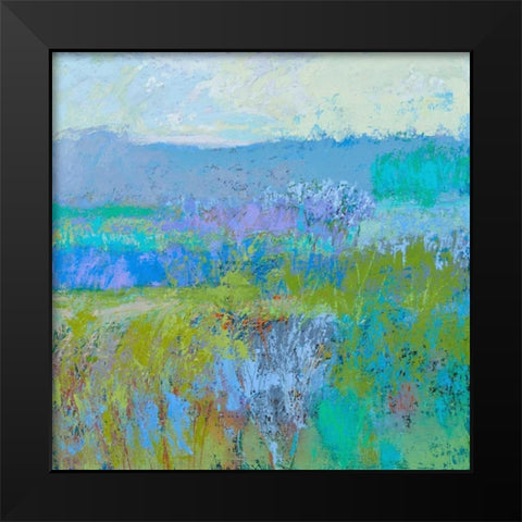 Color Field 41 Black Modern Wood Framed Art Print by Schmidt, Jane