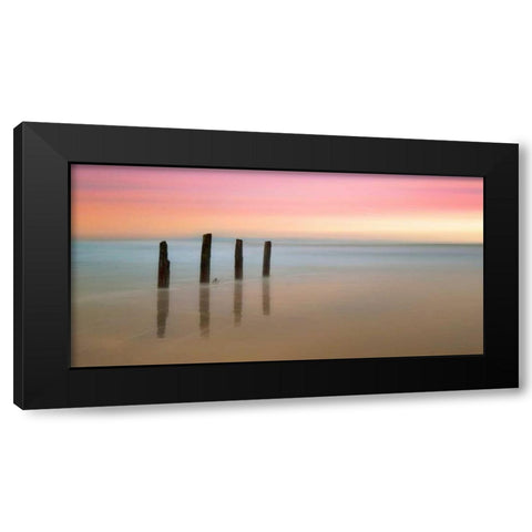 Awakenings Black Modern Wood Framed Art Print with Double Matting by Sie, Lee