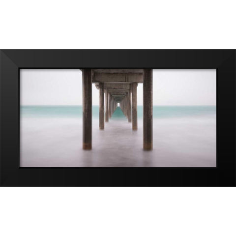 Poseidons Gate Black Modern Wood Framed Art Print by Sie, Lee