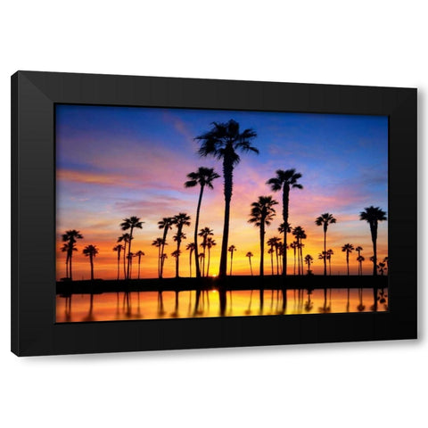 Prelude Black Modern Wood Framed Art Print by Sie, Lee