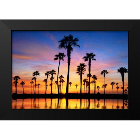 Prelude Black Modern Wood Framed Art Print by Sie, Lee