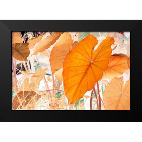 Elephant Ears Black Modern Wood Framed Art Print by Stalus, Judy