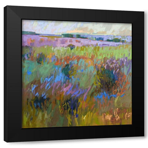 Beyond and Further Black Modern Wood Framed Art Print with Double Matting by Schmidt, Jane
