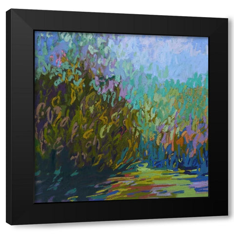 Colorfield #60 Black Modern Wood Framed Art Print by Schmidt, Jane