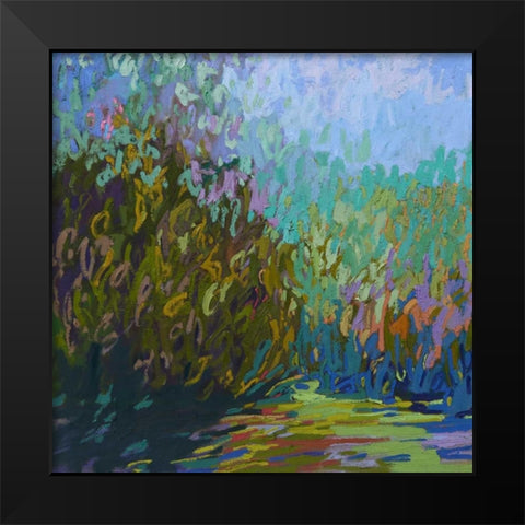 Colorfield #60 Black Modern Wood Framed Art Print by Schmidt, Jane
