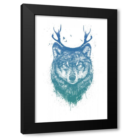 Im Your Deer Black Modern Wood Framed Art Print with Double Matting by Solti, Balazs