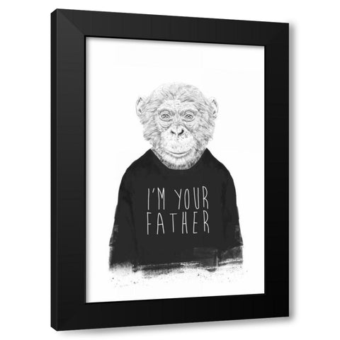 Im Your Father Black Modern Wood Framed Art Print with Double Matting by Solti, Balazs