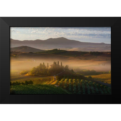 Il Belvedere Black Modern Wood Framed Art Print by Schneidersmann, Anne