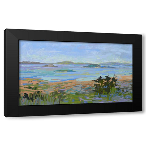 Islands Off the Mainland Black Modern Wood Framed Art Print by Schmidt, Jane