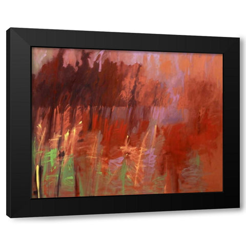 Once Autumn Black Modern Wood Framed Art Print by Schmidt, Jane