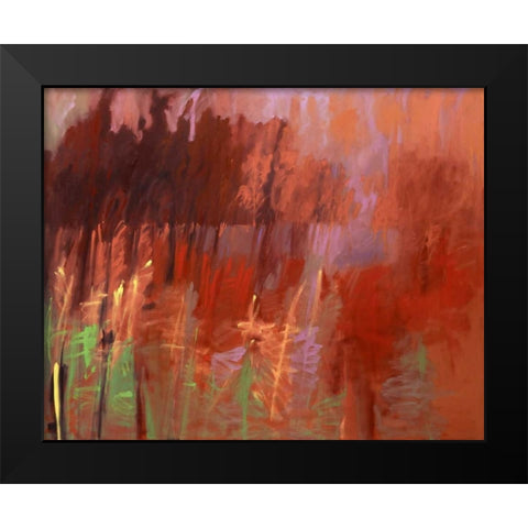 Once Autumn Black Modern Wood Framed Art Print by Schmidt, Jane