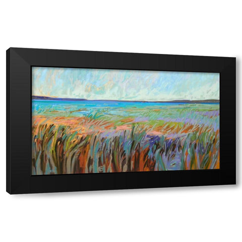 Summers Coast Black Modern Wood Framed Art Print with Double Matting by Schmidt, Jane