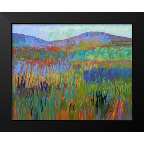 Color Field No. 68 Black Modern Wood Framed Art Print by Schmidt, Jane
