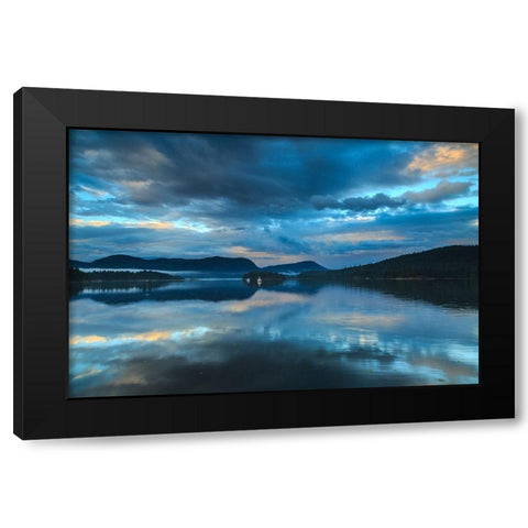 Waiatt Bay Evening Black Modern Wood Framed Art Print by Severn, Shawn/Corinne