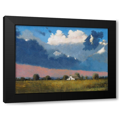 Approaching Storm Black Modern Wood Framed Art Print with Double Matting by Stotts, Thomas