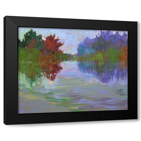 Waterways VII Black Modern Wood Framed Art Print by Schmidt, Jane