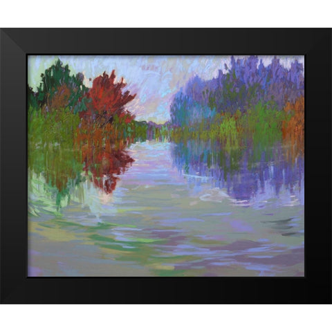 Waterways VII Black Modern Wood Framed Art Print by Schmidt, Jane