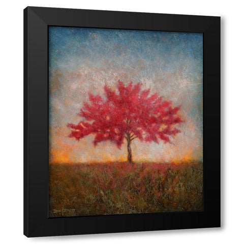 Red Bud No. 1 Black Modern Wood Framed Art Print by Stotts, Thomas