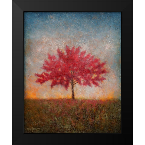 Red Bud No. 1 Black Modern Wood Framed Art Print by Stotts, Thomas