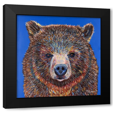 Gus Black Modern Wood Framed Art Print with Double Matting by Symons, Melissa