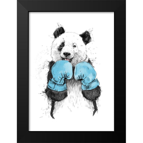The Winner Black Modern Wood Framed Art Print by Solti, Balazs