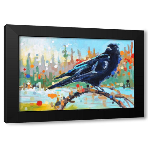 A Thousand Times Black Modern Wood Framed Art Print with Double Matting by Swanson, Adam