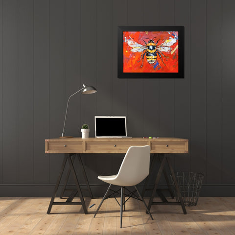 Every Shining Flower Black Modern Wood Framed Art Print by Swanson, Adam